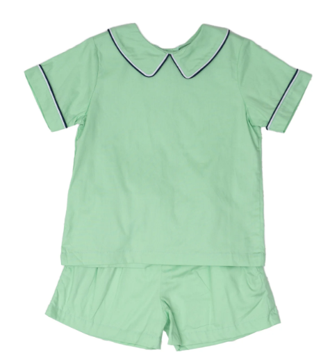 John Green W/ Navy Short Set