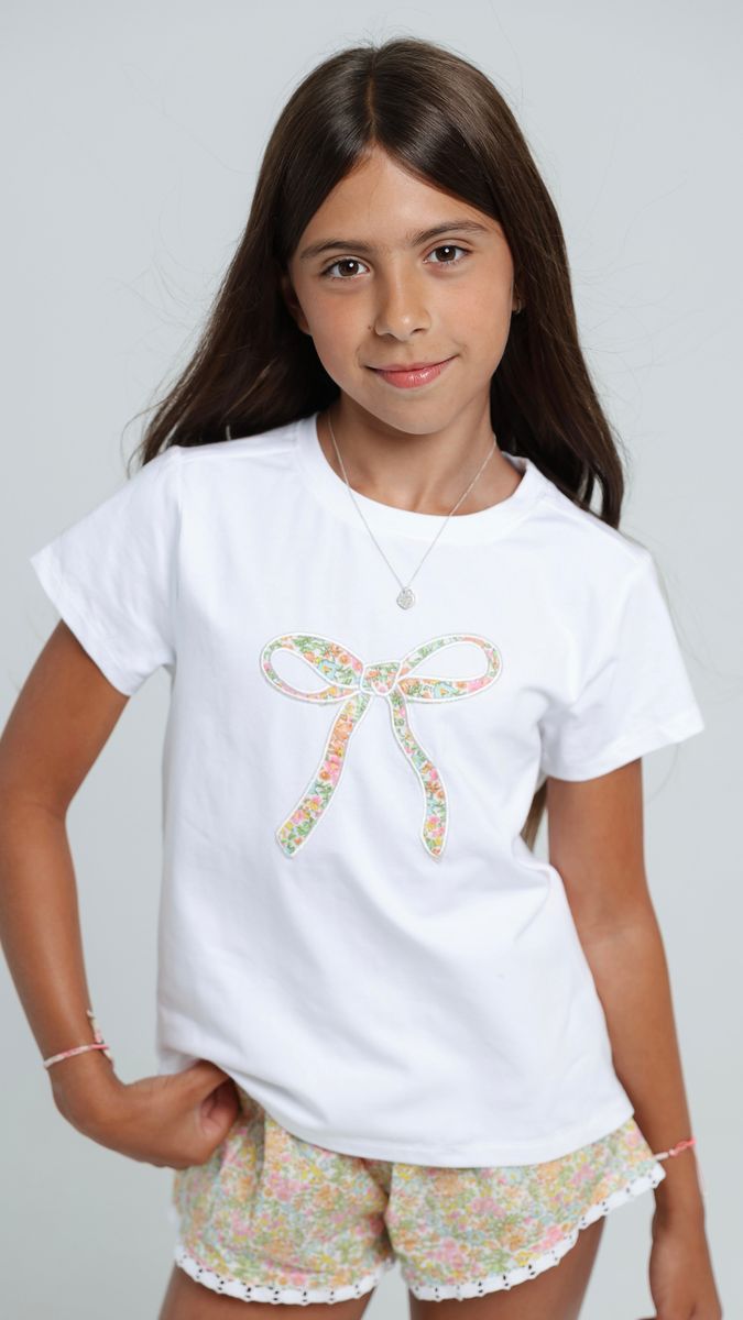 Bow T-Shirt - Garden Sorbet - Tween