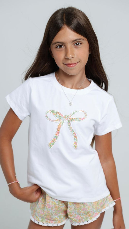 Bow T-Shirt - Garden Sorbet - Tween