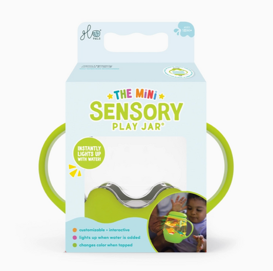 Mini Sensory Jar and Silicone Fun Filler Bundle - Green
