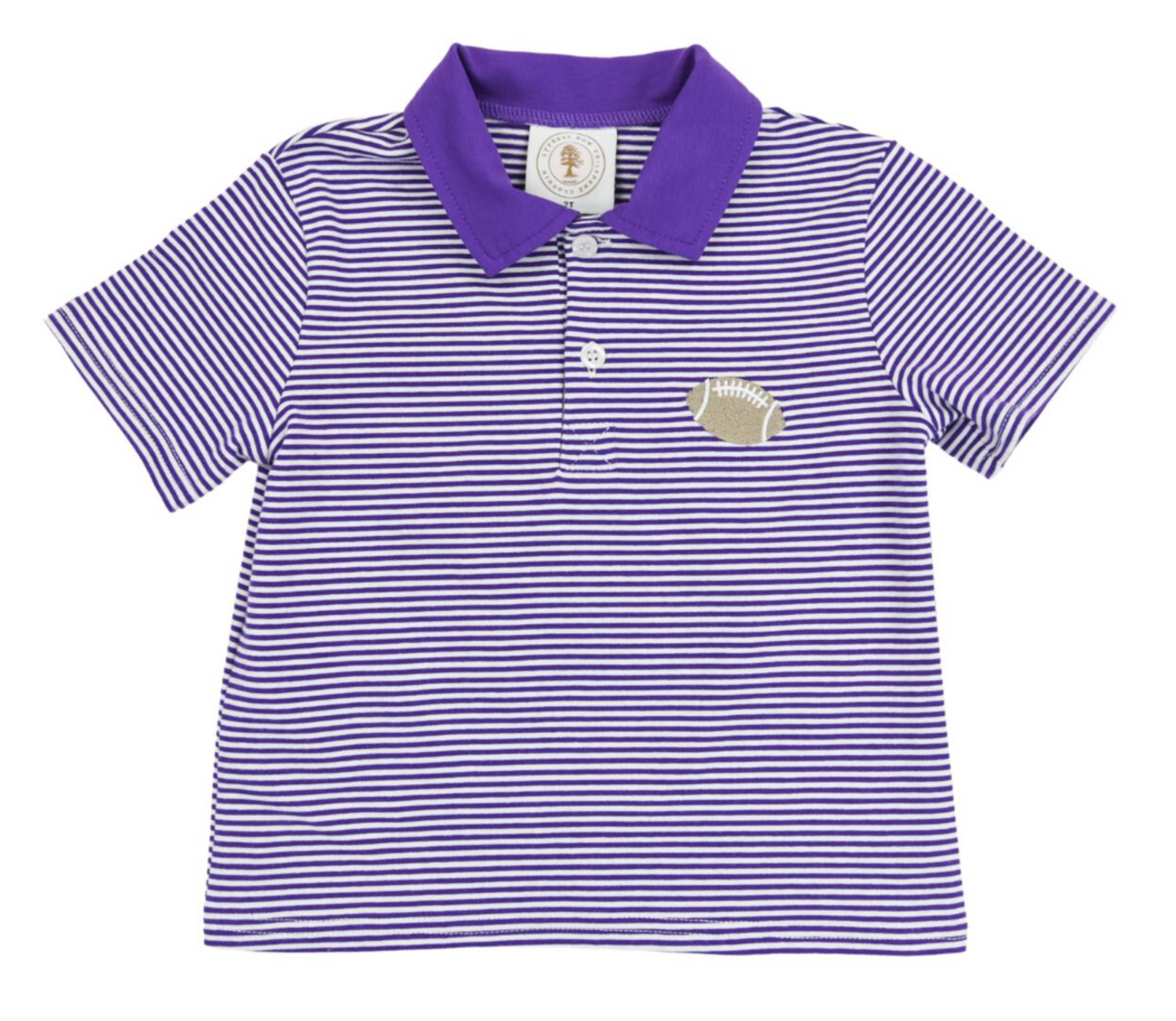 Purple Stripe Tailgate Polo
