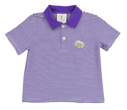 Purple Stripe Tailgate Polo