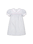 Memory Making Dress - Pensacola Pink Ministripe w/ Ric Rac Collar