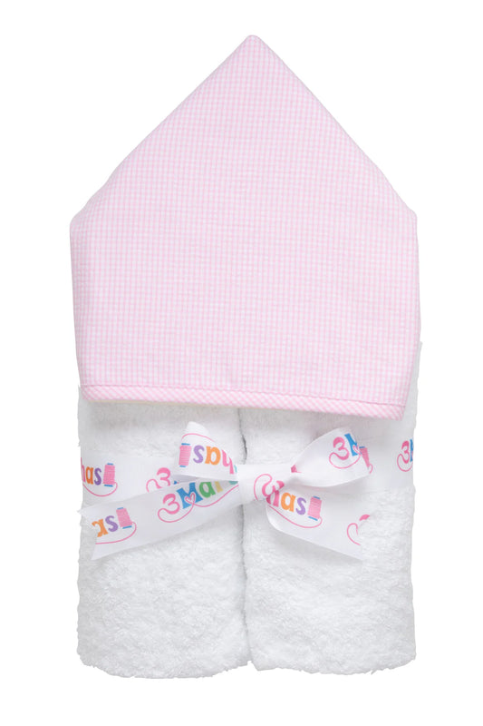 Small Check Everykid Towel Pink