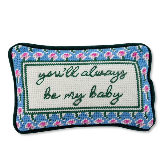 Be My Baby Needlepoint Pillow