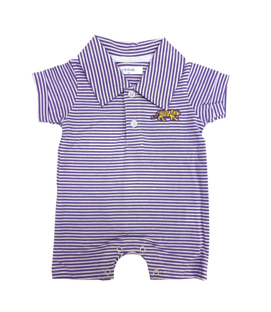 Jacob LSU Purple Romper