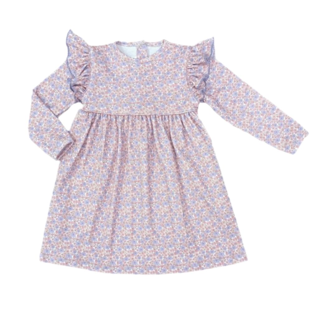 Pink Floral Knit Dress DJSP25-12