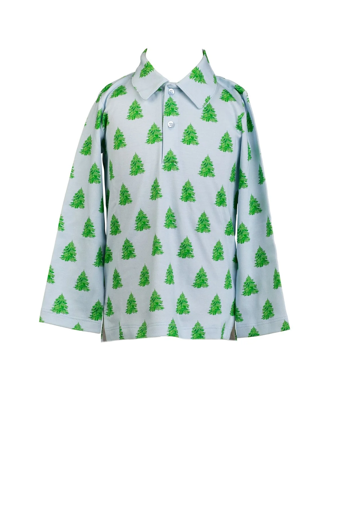 Blue Tannenbaum L/S Polo Shirt
