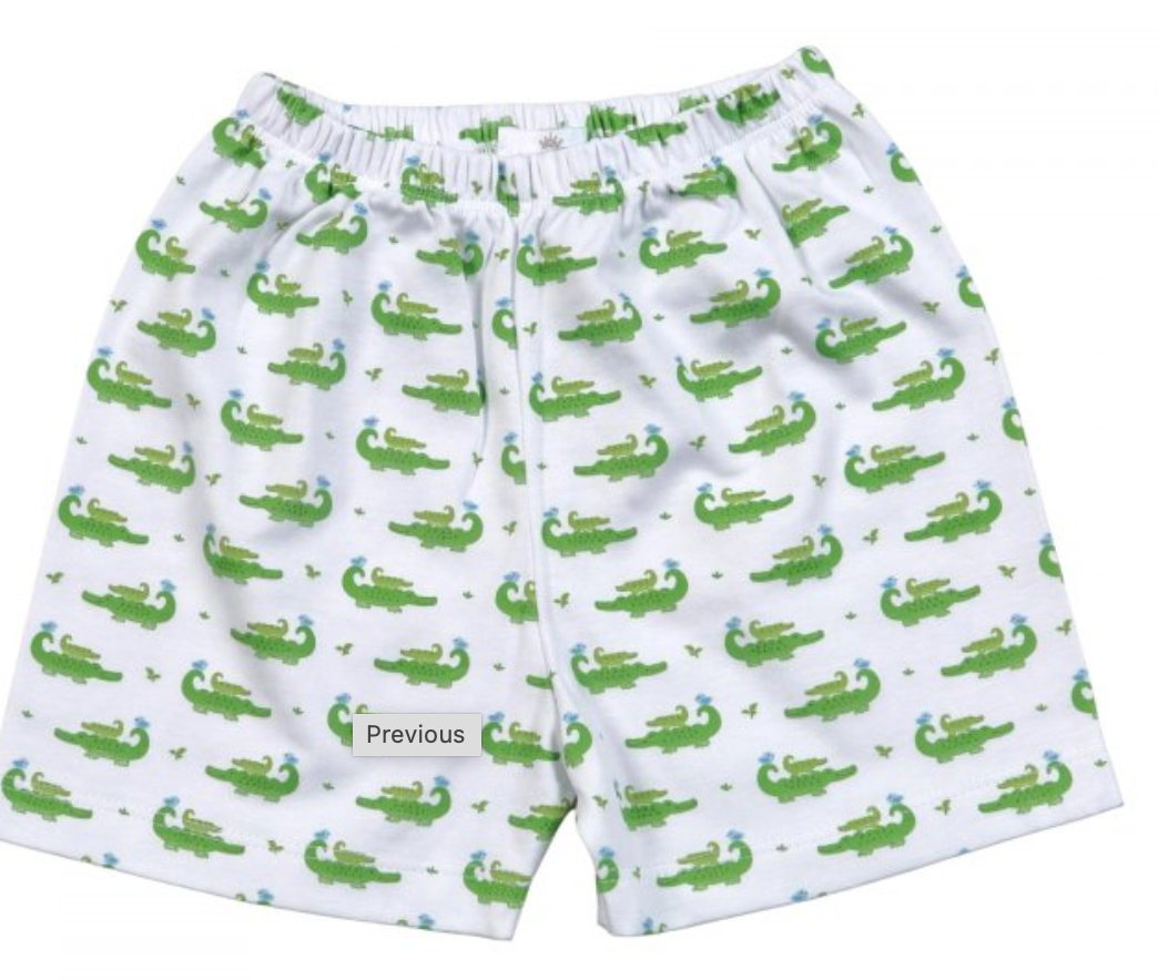 Blue Alligator Shorts