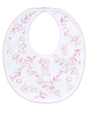 Bear Trellace BIB Pink