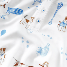 Load image into Gallery viewer, Blue Pawprints Onesie and Hat