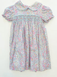 Chickering Floral Smocked Day Dress