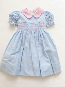 Float Dress Ruffle Collar 356D - Toddler Girl