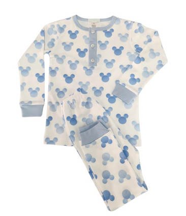 Mouse Ears LS Lounge Set pink + blue