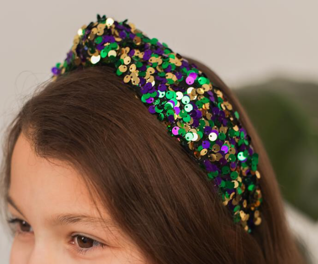 Mardi Gras Headband - Sequin Confetti