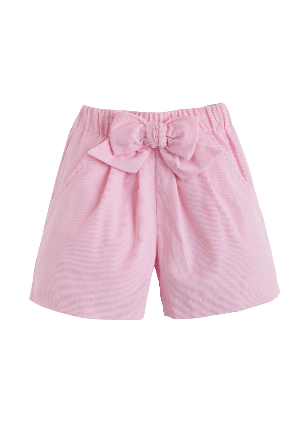 Pink Corduroy Bow Shorts