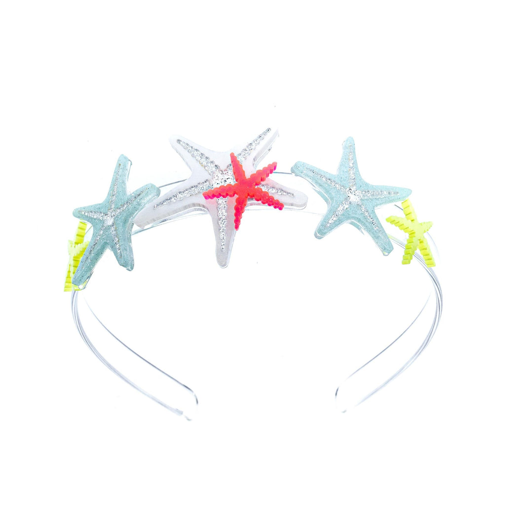 Headband Starfish Neon Pink
