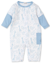 Load image into Gallery viewer, Speckled Giraffe Playsuit Mix Blue