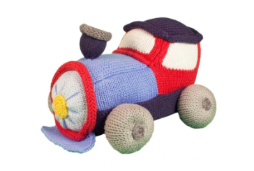 Train knit Toy 7"