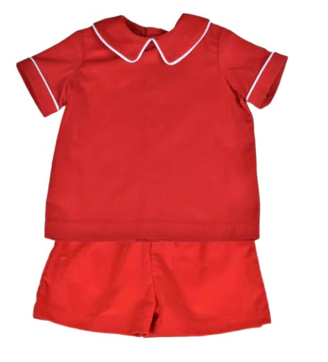 Boy's Short Set Red Cord 600
