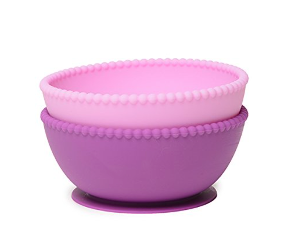 Chewbeads Silicone Bowls (Set of 2) Light Pink/Purple