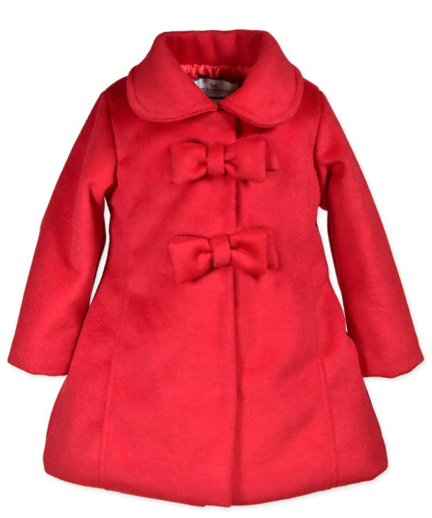2 Bow Car Coat Red