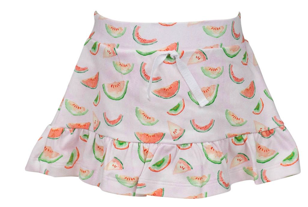Pima Melon Skirt with Shorts