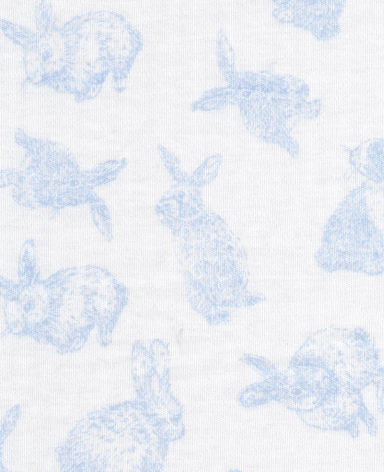 Printed Playsuit - Blue Bunny