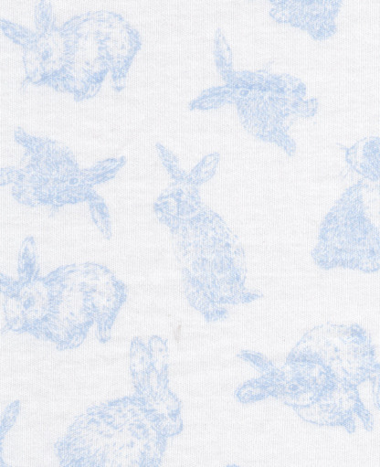 Printed Playsuit - Blue Bunny