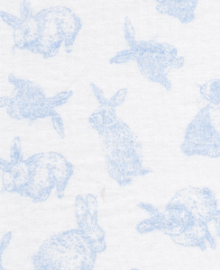 Printed Playsuit - Blue Bunny