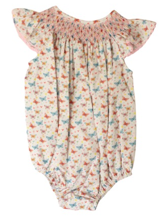 Smocked Millie Bubble Bunch of Butterflies