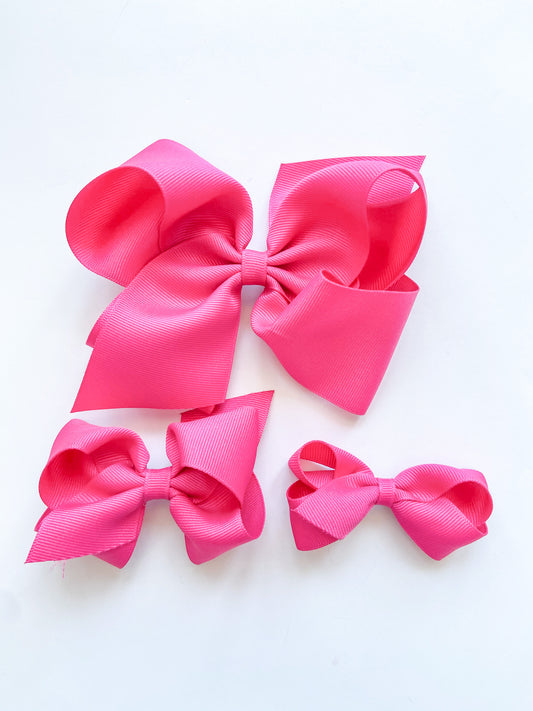 Hot Pink Hair Bow