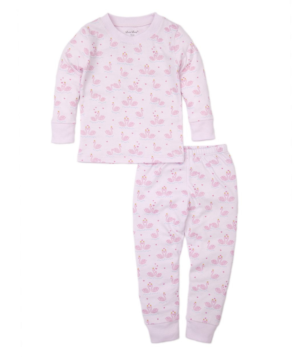 Glitter Swan Pajama Set - Girls