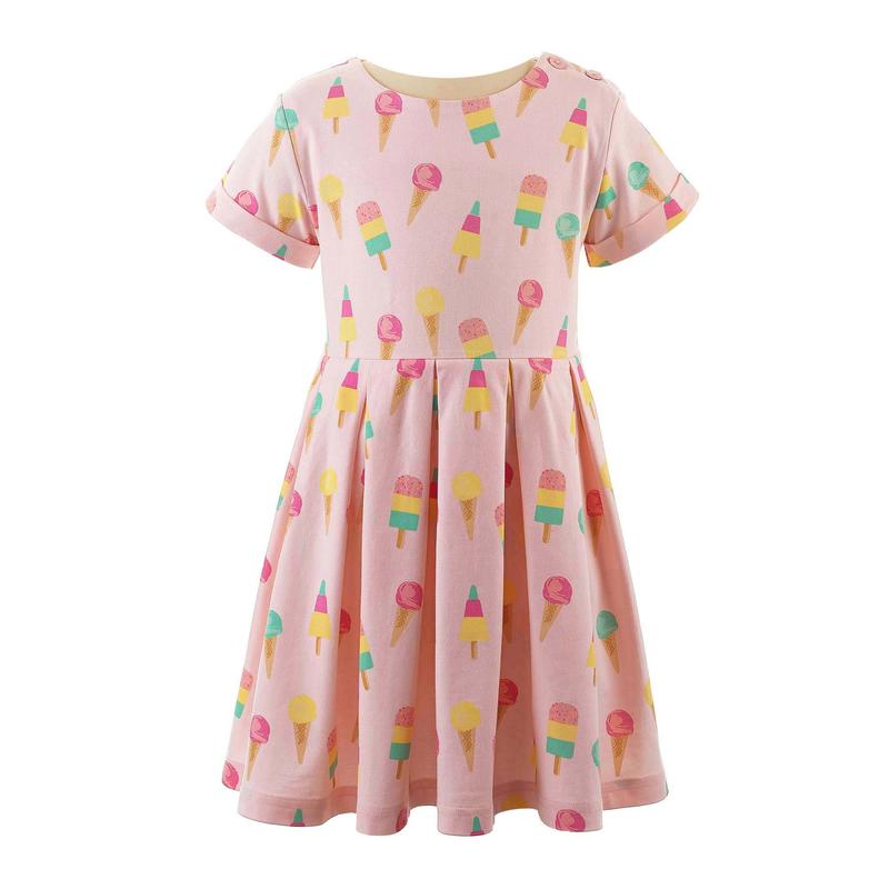 Ice Cream Jersey Dress Pink