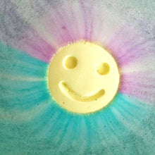 Load image into Gallery viewer, Rainbow Happy Face Bath Bomb