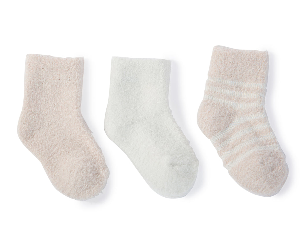 CozyChic Lite Infant Sock 3 Pack - Pink