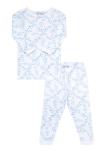 Bear Trellace Pajamas Blue