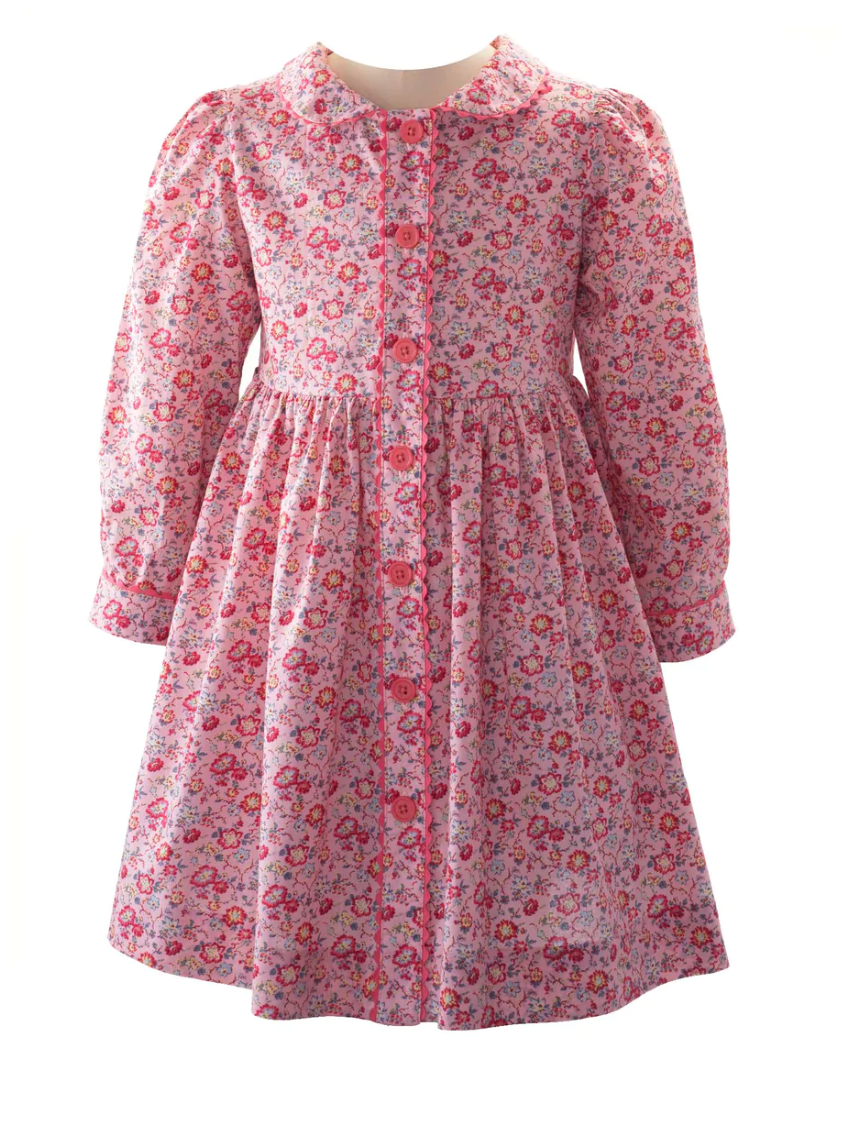 Meadow Floral Button-front Dress