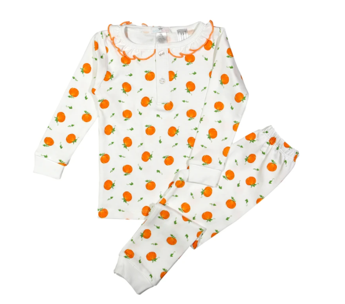 Pumpkin Patch Ruffle Pajama Set