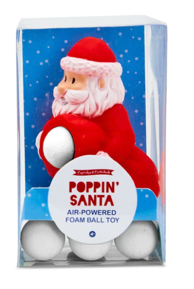 Snowball Pop Santa with 5 Soft Balls Air Launcher