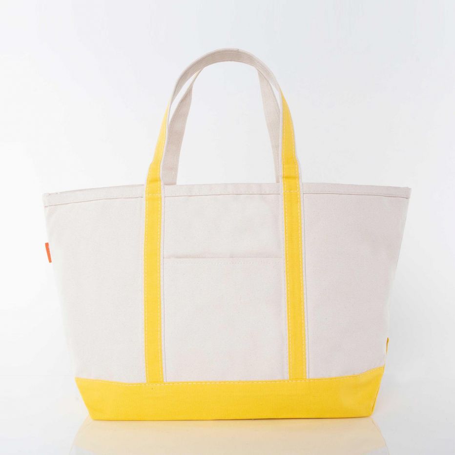 Sturdy Canvas Boat and Tote Bag - Yellow