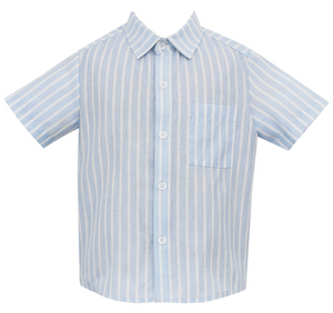GROUP 2 Blue & White stripe button down shirt 3001SS