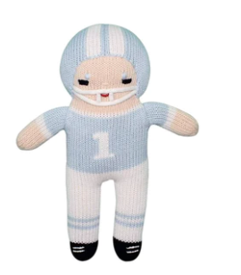 Football Player Knit Toy Light Blue - 12