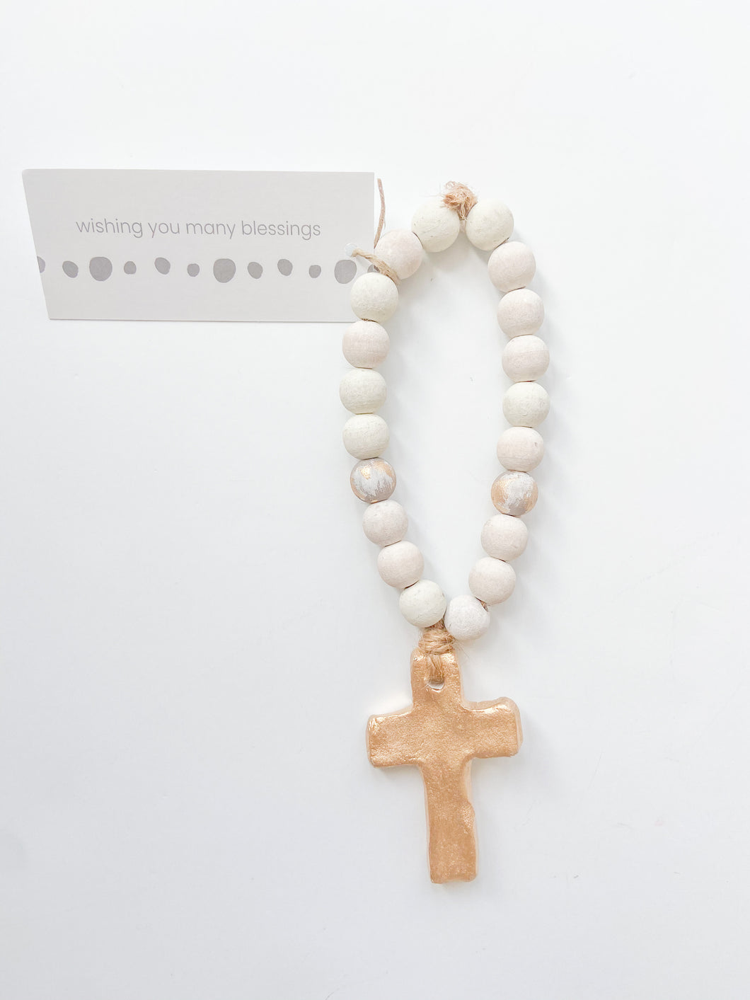 Bitty Blessing Bead White
