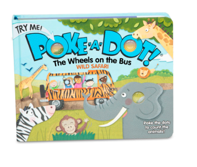 Poke-A-Dot The Wheels on the Bus Wild Safari Board Book
