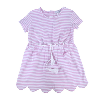 Lavender Stripe A-line Dress