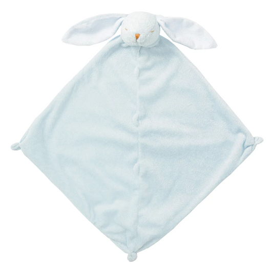 Lovie Blankie - 13 X 13 - Light Blue Bunny