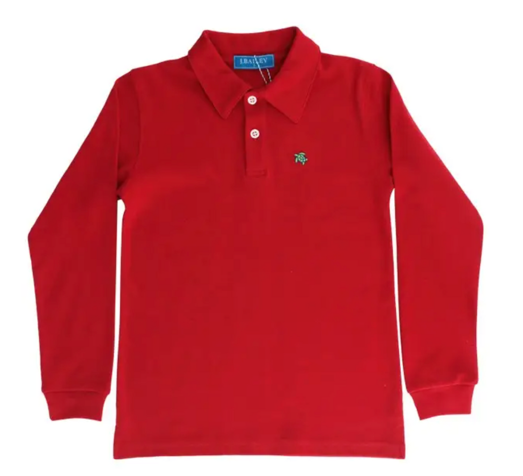 Harry Polo Long Sleeve Red