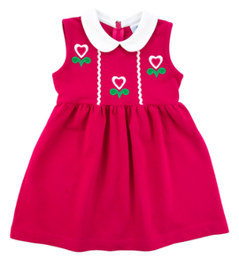 Knit Dress with Hearts 4465
