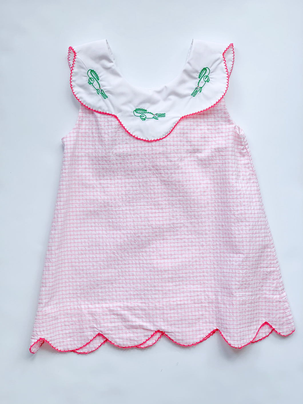 Stitched Alligator Dress-Toddler girls